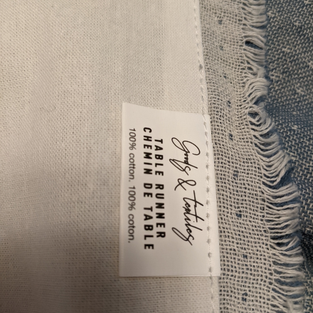 Blue table runner - Picture 5 of 6